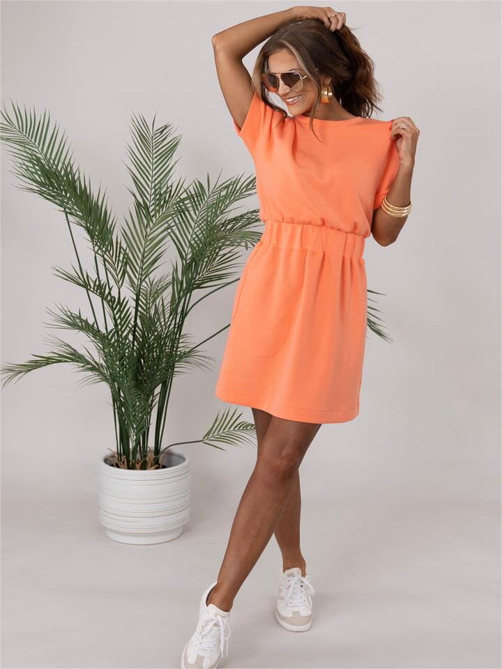 AirEssentials Cinched T-Shirt Dress
