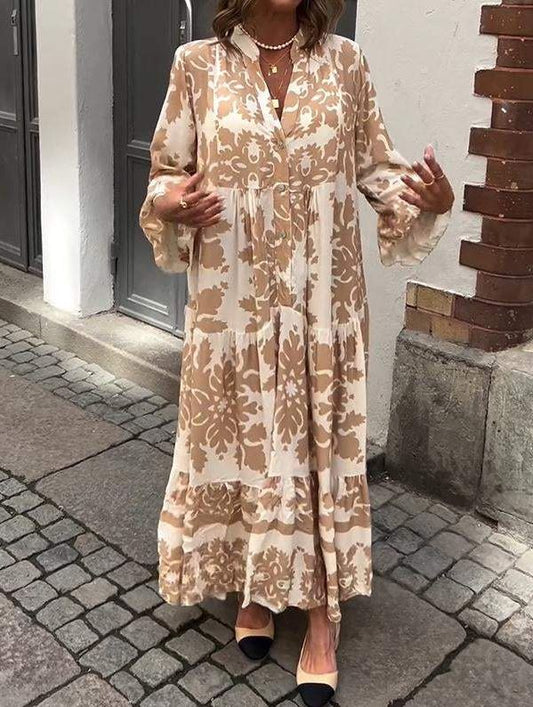 Chic V-Neck Maxi Dress